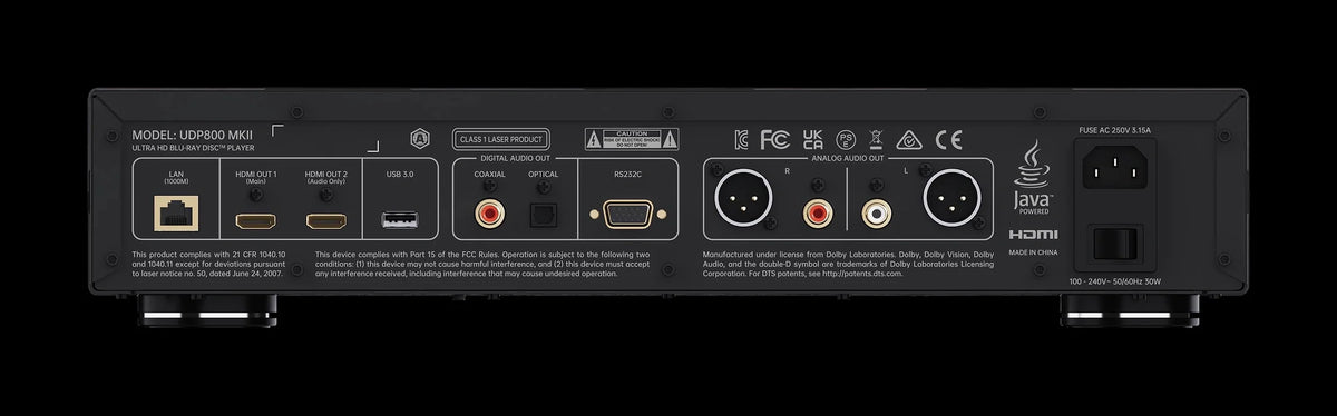 Magnetar UDP800 MKII – rear-panel