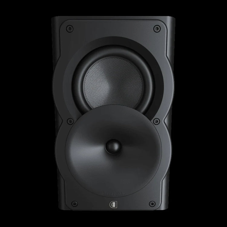 Perlisten A2s – Surround-Lautsprecher – vollständige Original-Produktansicht auf Schwarz