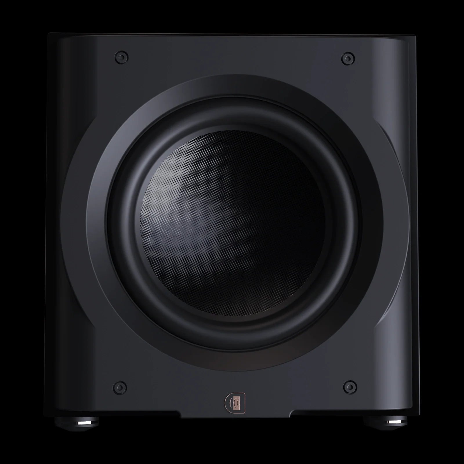 Perlisten D12s – Aktiv-Subwoofer – vollständige Original-Produktansicht auf Schwarz