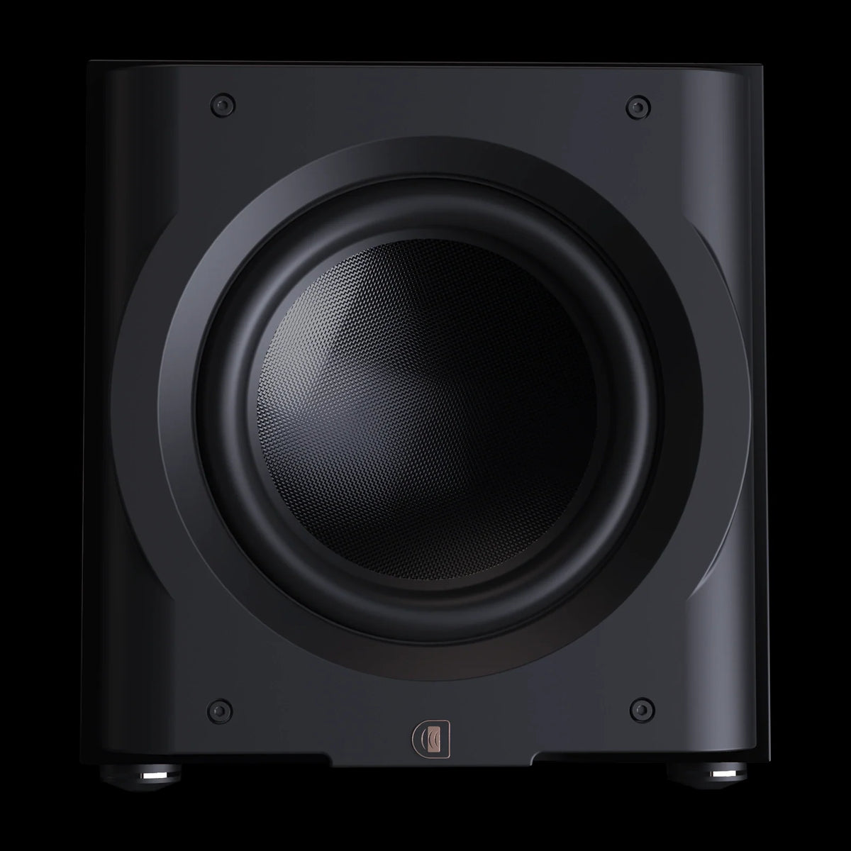 Perlisten D12s – Aktiv-Subwoofer – vollständige Original-Produktansicht auf Schwarz