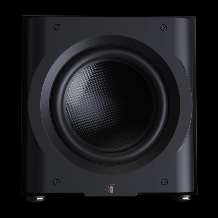 Perlisten D12s – Aktiv-Subwoofer – vollständige Original-Produktansicht auf Schwarz