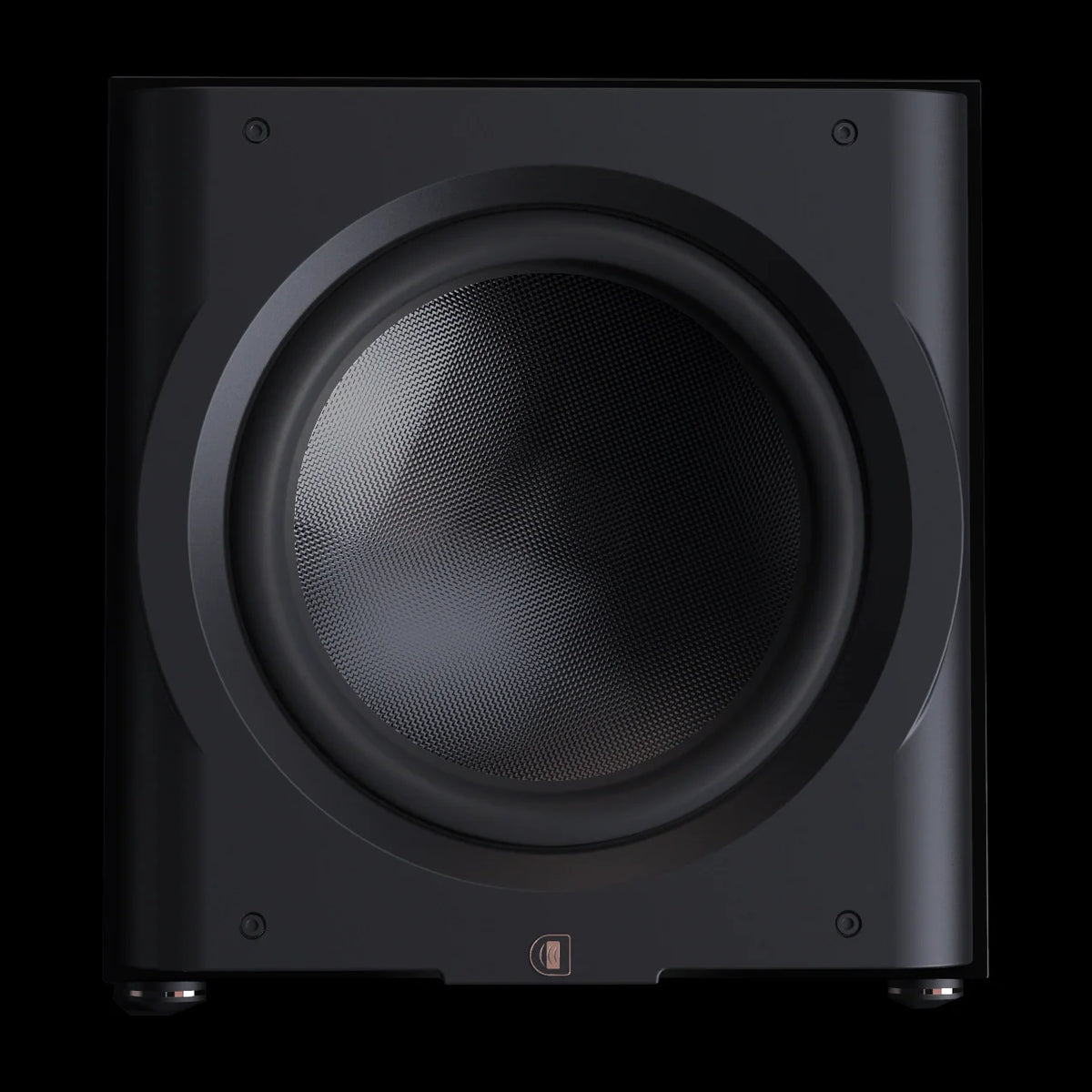 Perlisten D15s – Aktiv-Subwoofer – vollständige Original-Produktansicht auf Schwarz