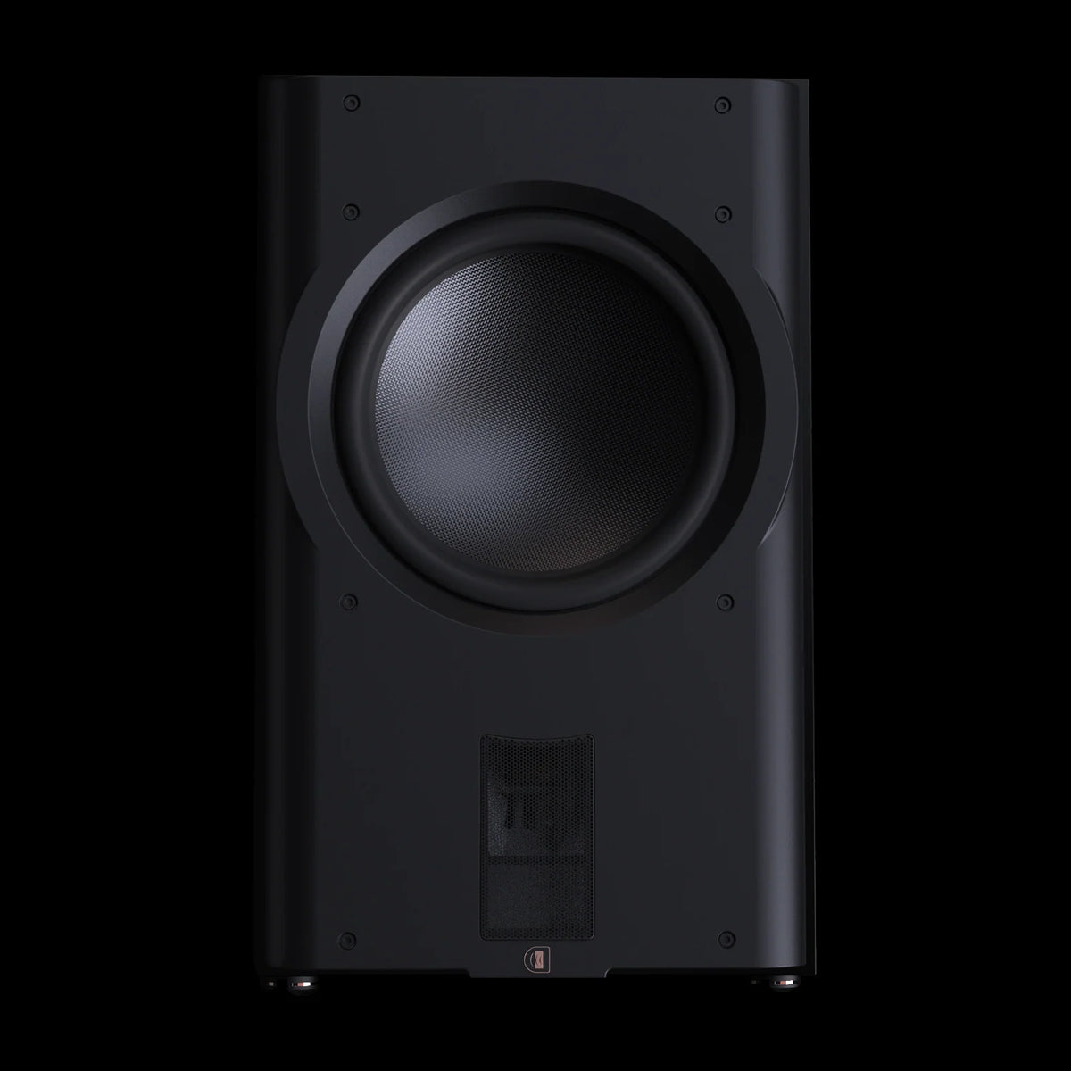 Perlisten D215s – Aktiv-Subwoofer – vollständige Original-Produktansicht auf Schwarz