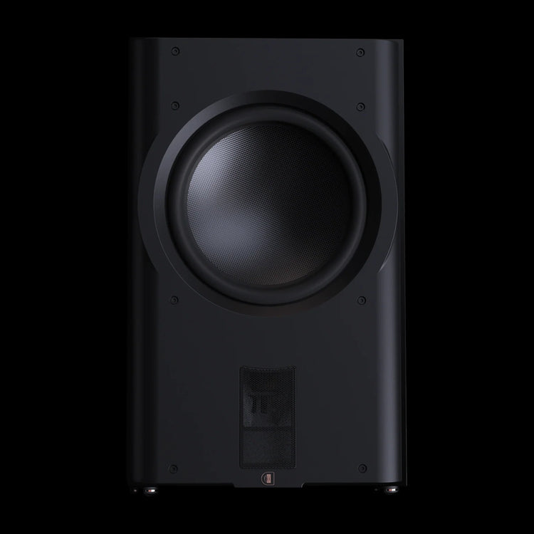 Perlisten D215s – Aktiv-Subwoofer – vollständige Original-Produktansicht auf Schwarz