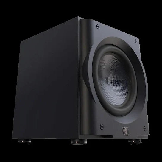 Perlisten R10s – Aktiv-Subwoofer – vollständige Original-Produktansicht auf Schwarz