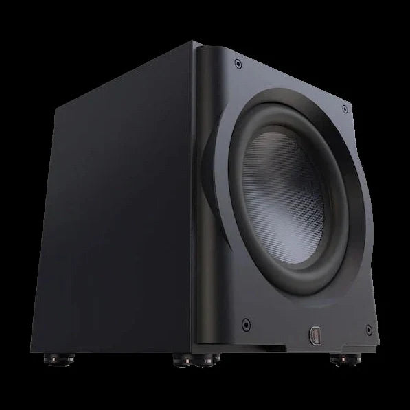 Perlisten R12s – Aktiv-Subwoofer – vollständige Original-Produktansicht auf Schwarz