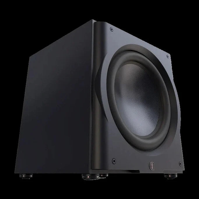 Perlisten R15s – Aktiv-Subwoofer – vollständige Original-Produktansicht auf Schwarz