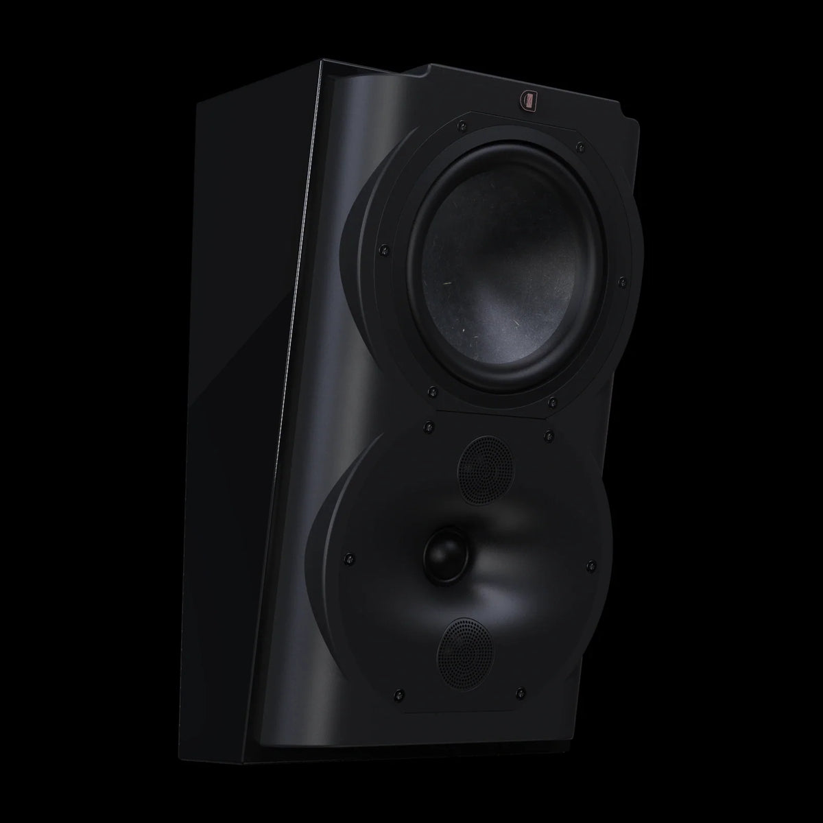Perlisten R4s – Surround-Lautsprecher – vollständige Original-Produktansicht auf Schwarz