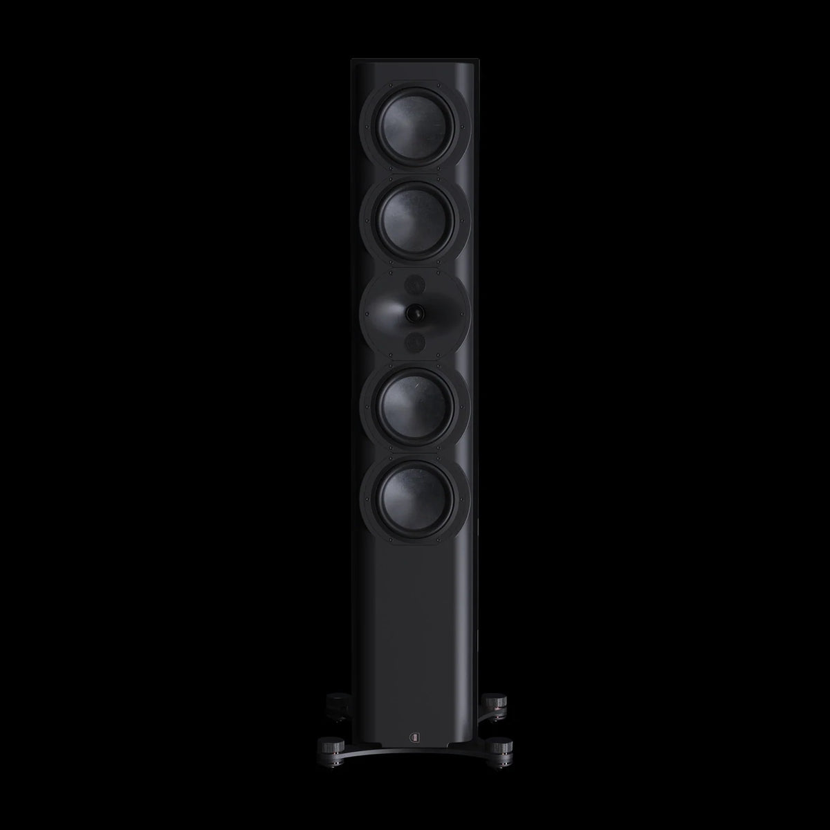Perlisten R7t – Standlautsprecher – vollständige Original-Produktansicht auf Schwarz