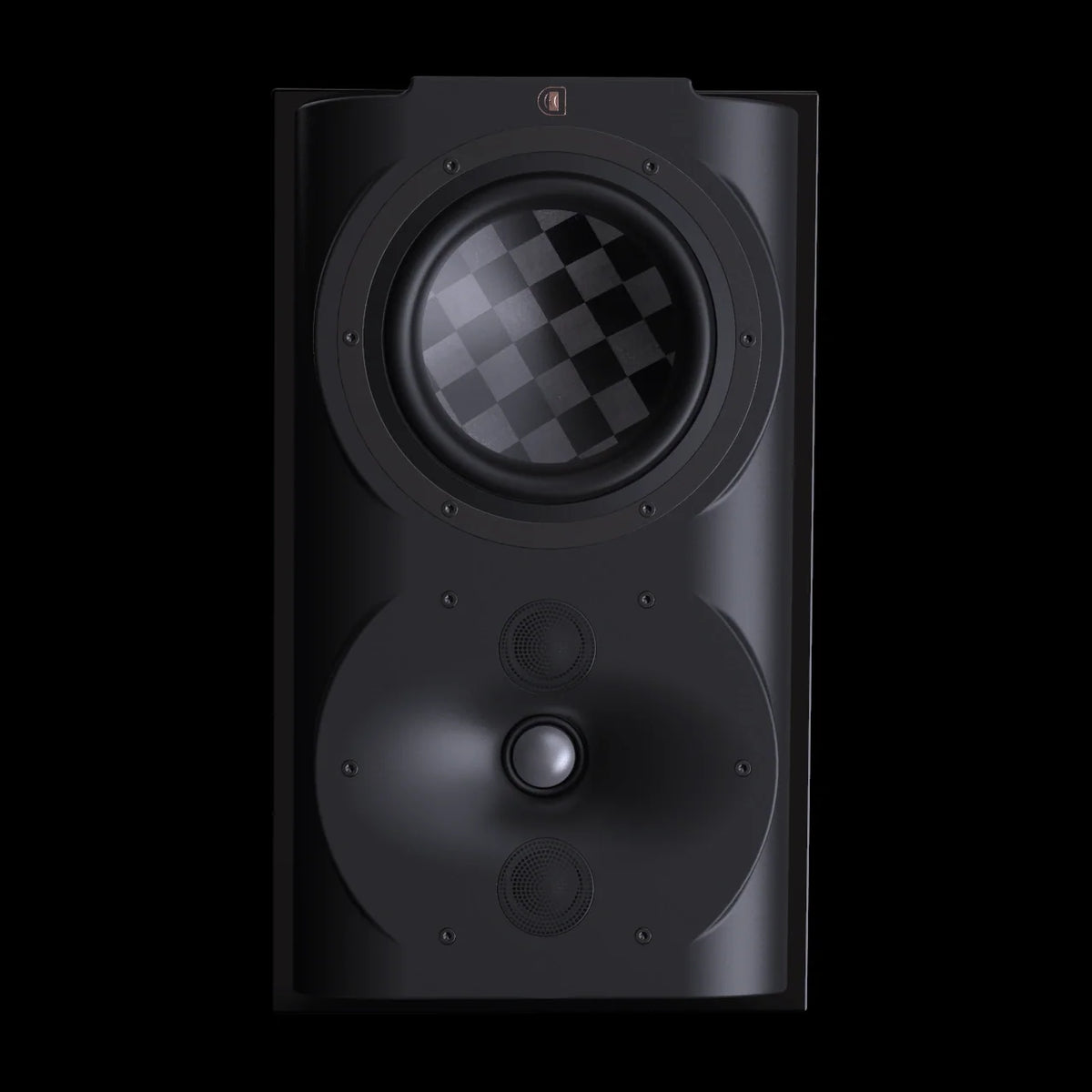 Perlisten S4S – Surround-Lautsprecher – vollständige Original-Produktansicht auf Schwarz