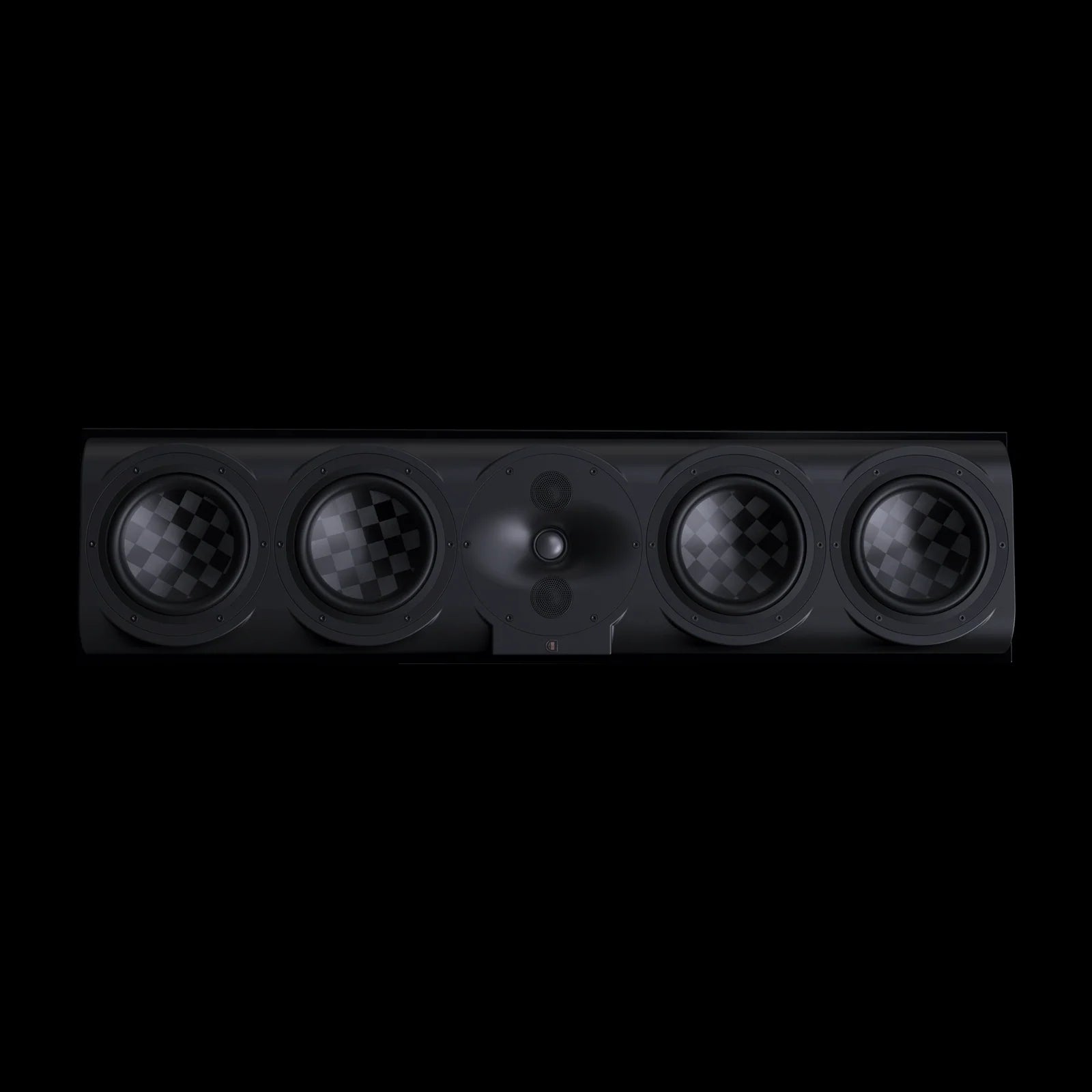 Perlisten S7C – Center-Lautsprecher – vollständige Original-Produktansicht auf Schwarz