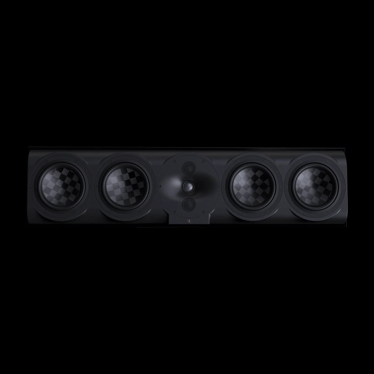 Perlisten S7C – Center-Lautsprecher – vollständige Original-Produktansicht auf Schwarz